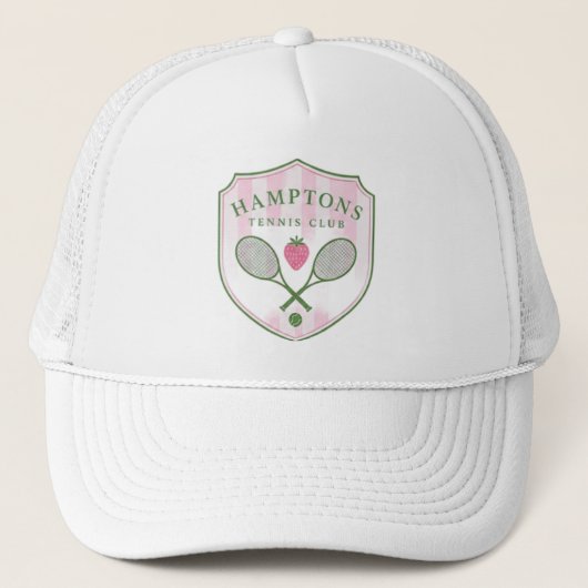 Hamptons Tennis - Trucker Hoed Pet (Voorkant)