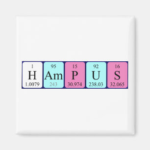 Hampus Periodieke Naam Magnet