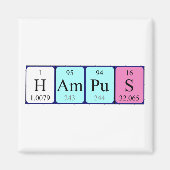 Hampus Periodieke Naam Magnet (Voorkant)