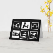 Hamradio-icoon Blanco notitie of wenskaart Kaart (Gele Bloem)