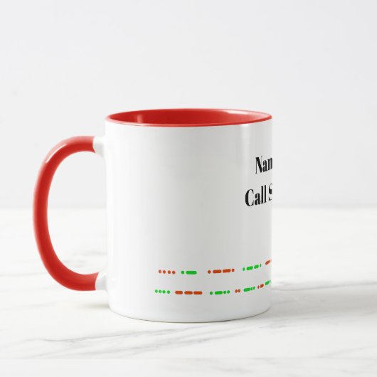Hamradio Kerststol Kerstmug Mok (Links)