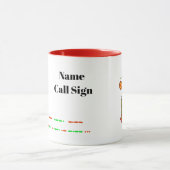 Hamradio Kerststol Kerstmug Mok (Midden)
