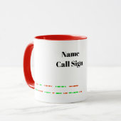 Hamradio Kerststol Kerstmug Mok (Voorkant links)