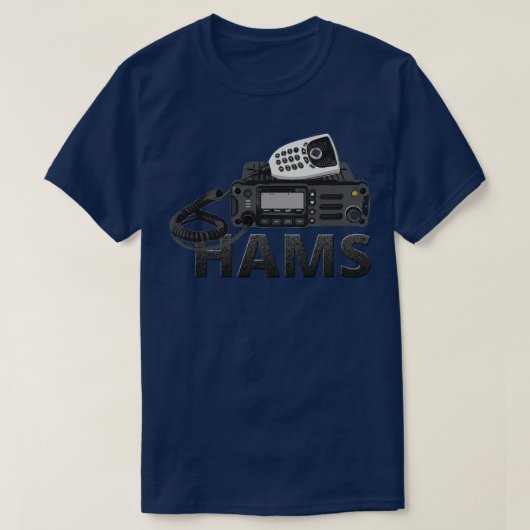 Hams Amateur Radio Operator T-shirt (Design voorkant)
