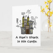 Ham's Castle Shack Wenskaart Pas het aan! Kaart (Gele Bloem)