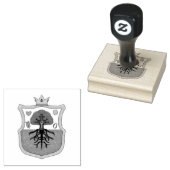 Ham's Land's Family Crest, shield pattern tree Rubberstempel (Gestempeld)