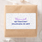 Hamsa Bat Mitzvah Uitnodiging Etiket (Insitu)