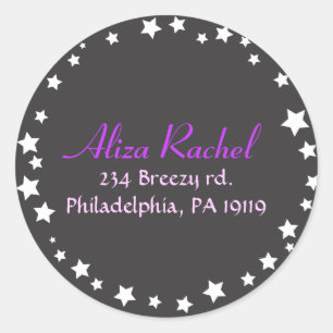 HAMSA BEAUTY Bat Mitzvah Uitnodiging Ronde Sticker