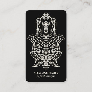 Hamsa   Black Wellness spa massage yoga holistisch Visitekaartje