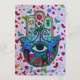 HAMSA B'NOT B'NAI BAR BAT MITZVAH DANK JE KAART