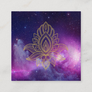 *~* Hamsa Cosmic Galaxy Sacred Nebula Vierkante Visitekaartje