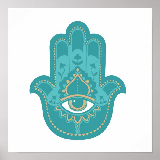 Hamsa derde oog poster (Voorkant)