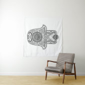 Hamsa Design White Backdrop Wandkleed (In Situ (horizontaal))