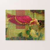 Hamsa en Damayanti door Raja Ravi Varma Legpuzzel (Horizontaal)