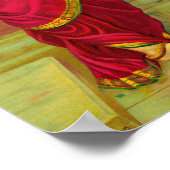 Hamsa en Damayanti door Raja Ravi Varma Poster (Hoek)