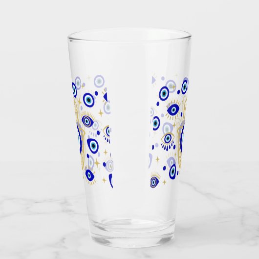 Hamsa Evil Eye Glas (Links)
