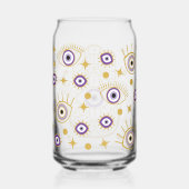 Hamsa Evil Eye Protection Paarse Blikvorm Glas (Rechts)