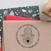 Hamsa Evil Oogbescherming Familie Bruiloft Zelfinktende Stempel