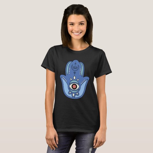 Hamsa Fatima Hand Graphic T-shirt (Voorkant volledig)