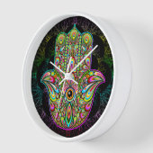 Hamsa Fatma Hand Psychedelic Art (Hoek)
