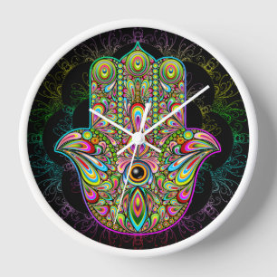 Hamsa Fatma Hand Psychedelic Art