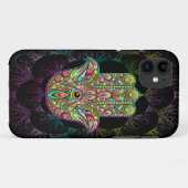 Hamsa Fatma Hand Psychedelic Art Case-Mate iPhone Case (Achterkant (horizontaal))