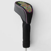 Hamsa Fatma Hand Psychedelic Art Golfheadcover (Schuin)