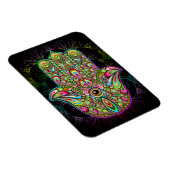 Hamsa Fatma Hand Psychedelic Art Magneet (Rechterzijde)
