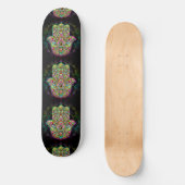 Hamsa Fatma Hand Psychedelic Art Persoonlijk Skateboard (Voorkant)