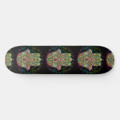Hamsa Fatma Hand Psychedelic Art Persoonlijk Skateboard (Horizontaal)