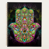 Hamsa Fatma Hand Psychedelic Art Planner (Voorkant)