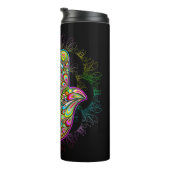 Hamsa Fatma Hand Psychedelic Art Thermosbeker (Geroteerd rechts)