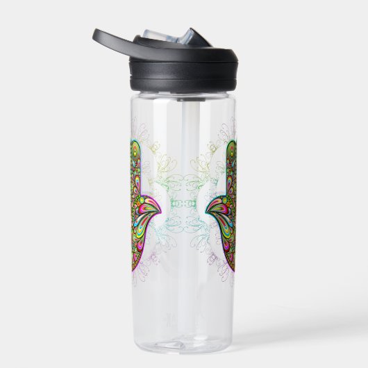 Hamsa Fatma Hand Psychedelic Art Waterfles (Rechts)