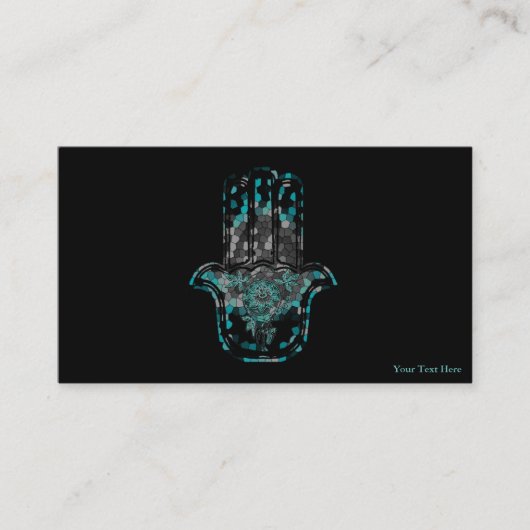 Hamsa Flower Life Visitekaartje (Voorkant)