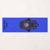 Hamsa for good vibes Jouw naam Yoga Mat (Achterkant (horizontaal))