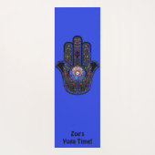 Hamsa for good vibes Jouw naam Yoga Mat (Achterkant)
