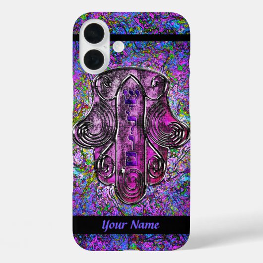 Hamsa Fusion (gepersonaliseerd) Case-Mate iPhone Case (Achterkant)