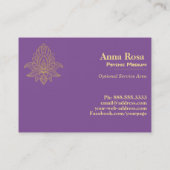 ** Hamsa Galaxy Heilige Nevel Kosmisch Visitekaartje (Achterkant)