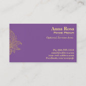 *~* Hamsa Galaxy Nebula Cosmic Sacred Visitekaartje (Achterkant)