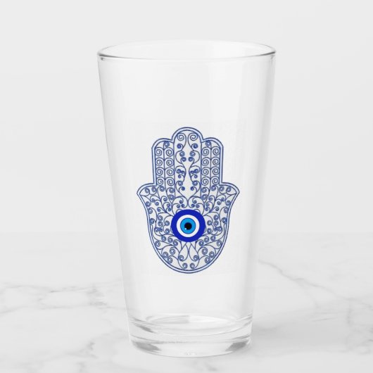 Hamsa glazen beker (Voorkant)