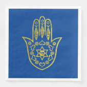 Hamsa Gold Outline Napkins Servet (Voorkant)