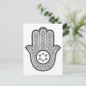 hamsa_gray.jpg briefkaart (Staand voorkant)