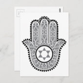 hamsa_gray.jpg briefkaart (Voorkant / Achterkant)
