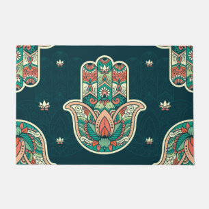 Hamsa Hamsah Marokkaanse Joodse Hand Welkom Deurmat