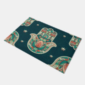 Hamsa Hamsah Moroccan Jewish Hand Welcome Deurmat (Schuin)