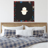 HAMSA HAND Bat Mitzvah Sign-In Memory Board Canvas Afdruk (Insitu (Slaapkamer))