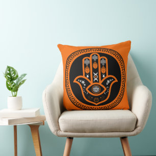 Hamsa Hand Bescherming tegen het Boze Oog Kussen