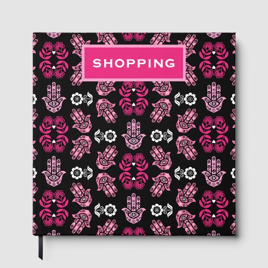 Hamsa Hand Beschermings Kunst Gastenboek (Voorkant)