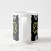 Hamsa Hand Beschermings Kunst Grote Koffiekop (Achterkant)