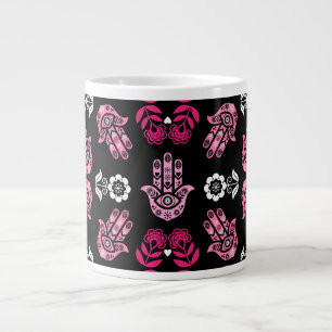 Hamsa Hand Beschermings Kunst Grote Koffiekop